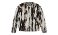 Camo Mohair Crewneck Sweatshirt "White" DT550