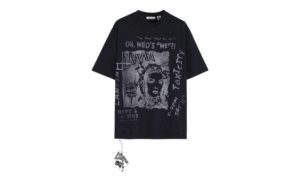 PRINTED COTTON T-SHIRT "Black" RU TS0037 J117 P24 10
