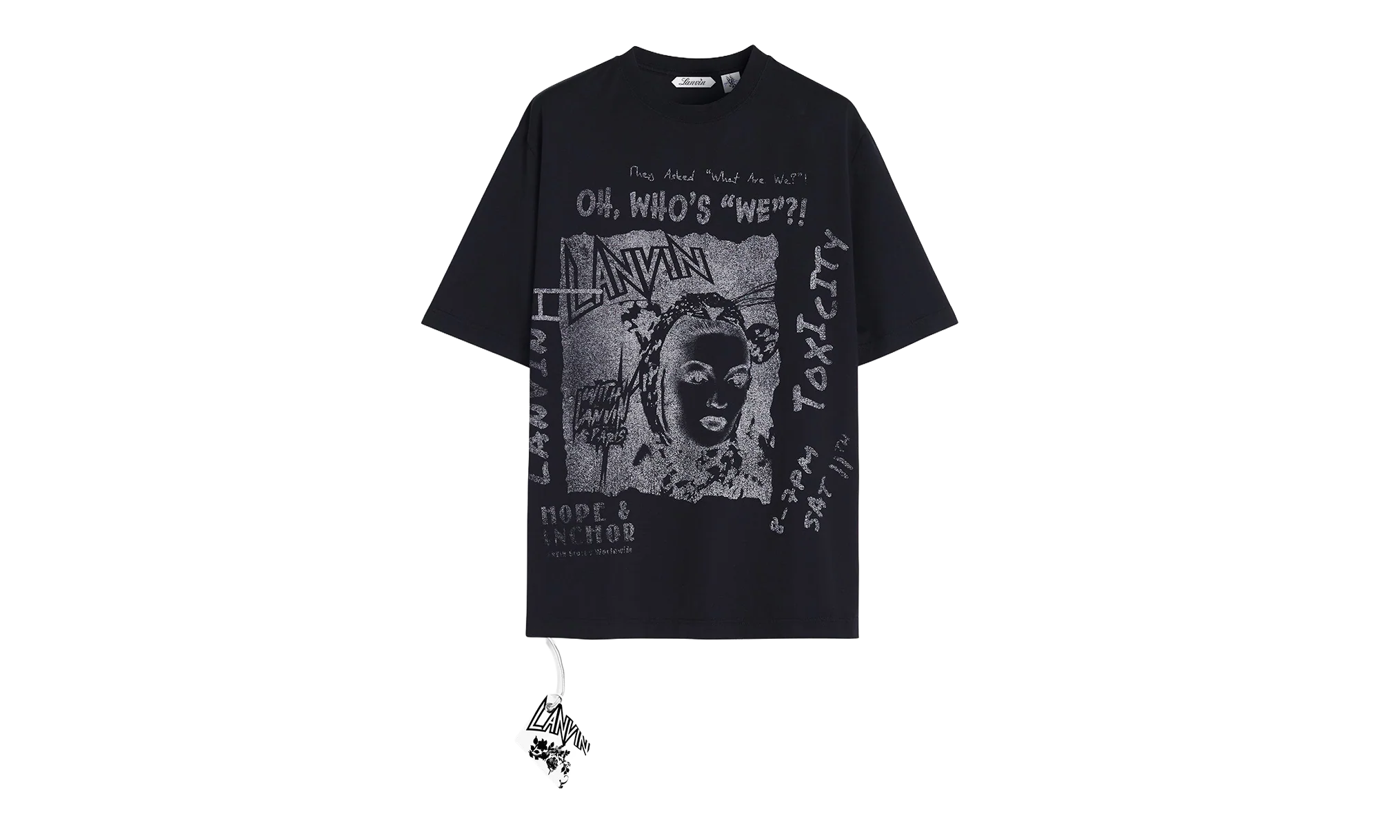 PRINTED COTTON T-SHIRT "Black" RU TS0037 J117 P24 10
