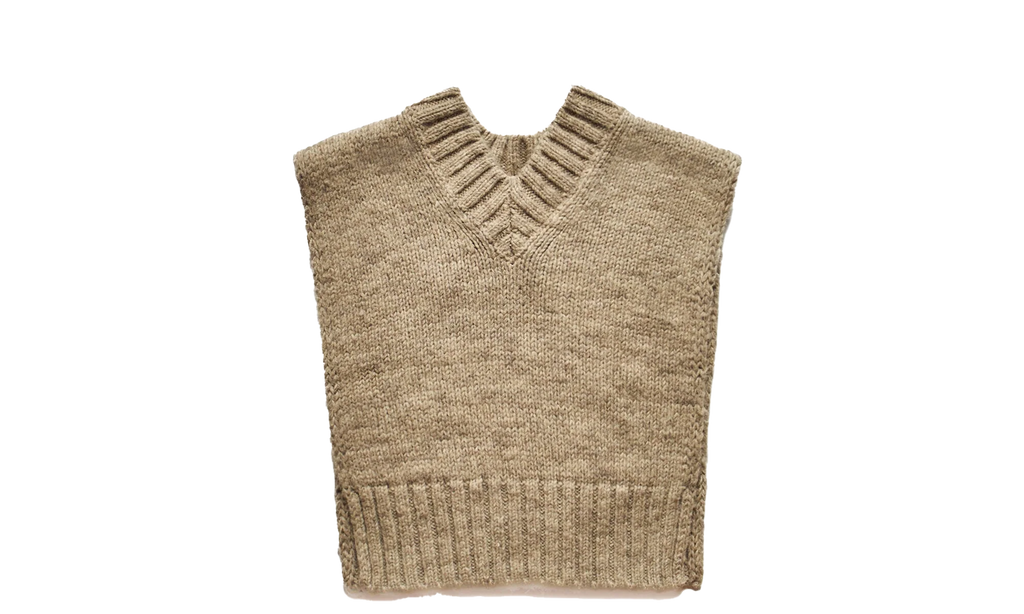 Maison Margiela Sleeveless Sweater Vest Beige "Beige" SI0TH0001S17802119M