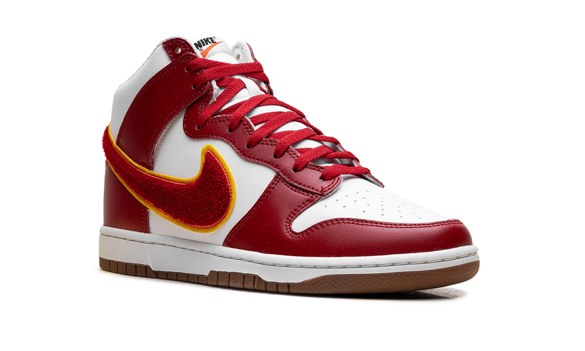 Dunk High "Chenille Swoosh White Gym Red" DR8805 101