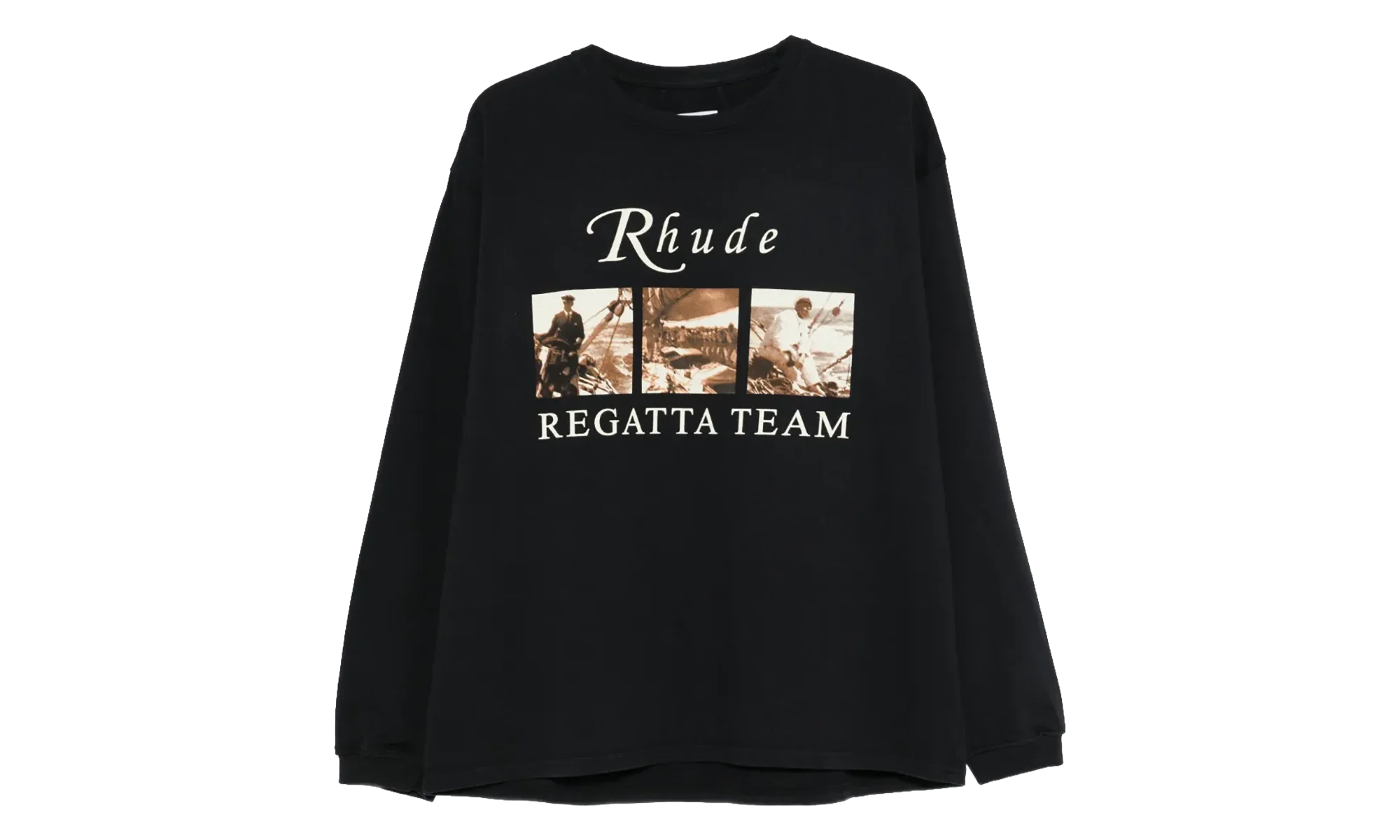 USVI Regatta Tour Long-Sleeve T-Shirt "Vintage Black / White / Red" RHPS26TT140126009