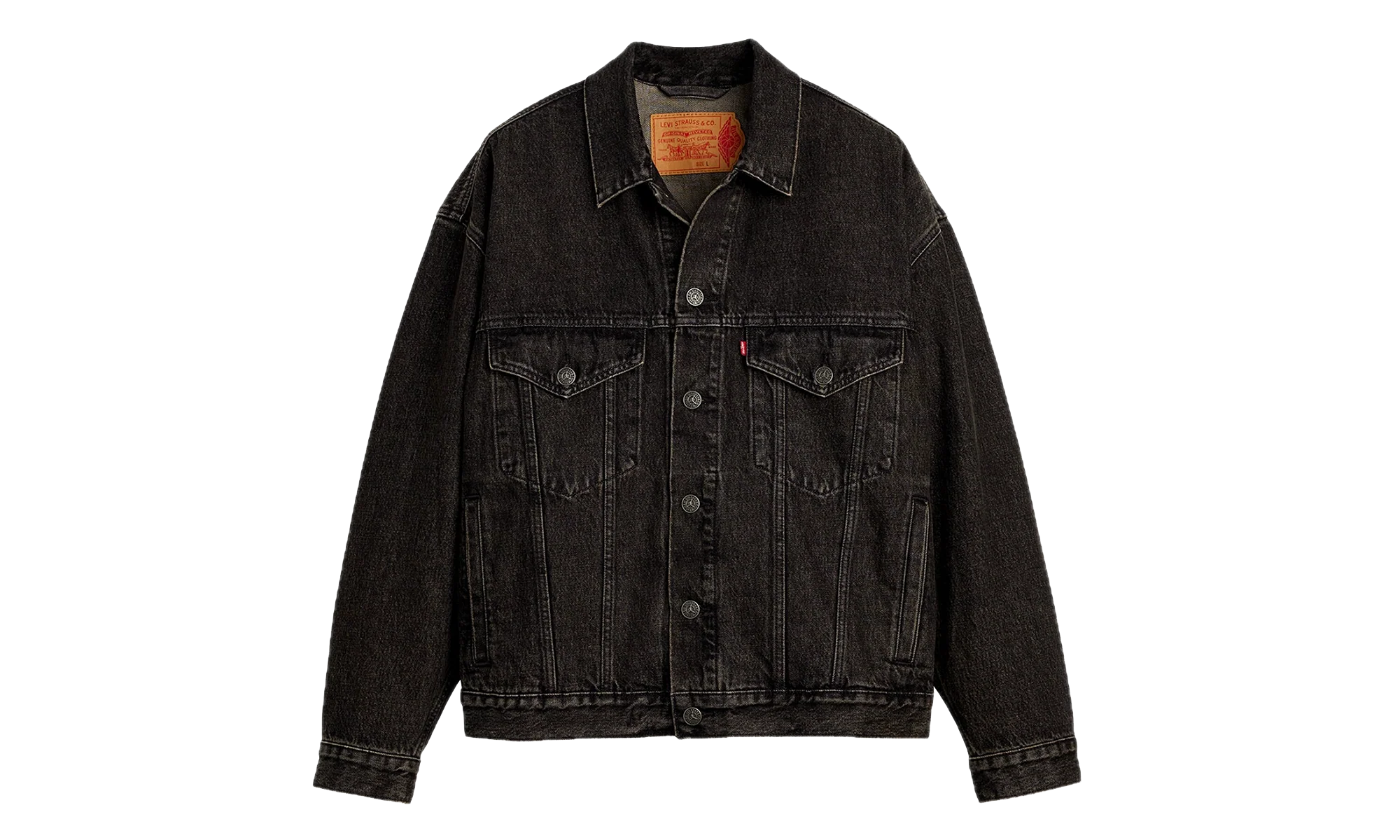 Jordan x Levi's Type III Trucker Jacket "Black / Wash Black" 055FC-0000