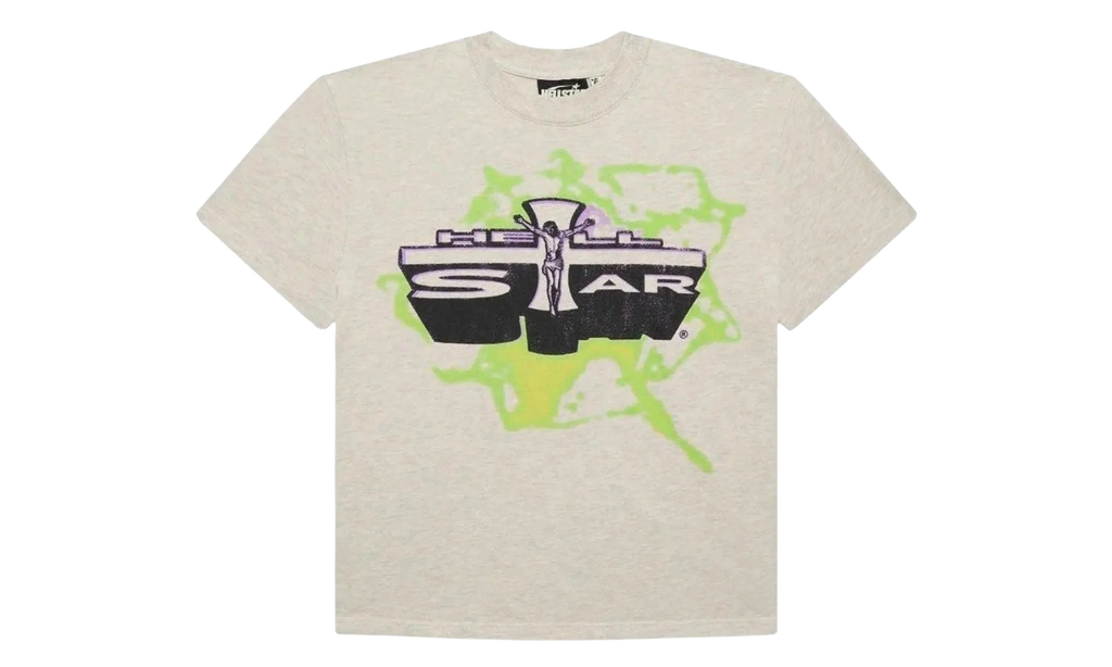 Jesus Emblem T-Shirt "Grey / Green / Purple" HSR218