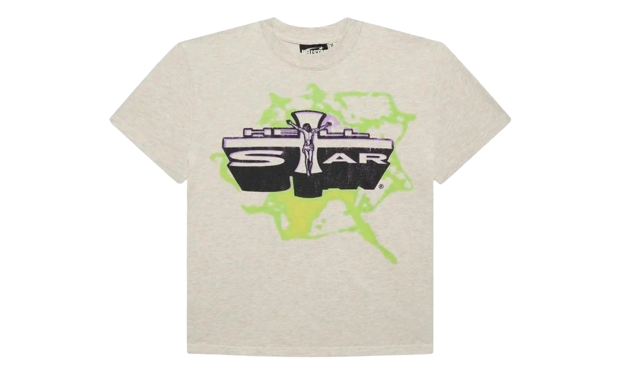 Jesus Emblem T-Shirt "Grey / Green / Purple" HSR218