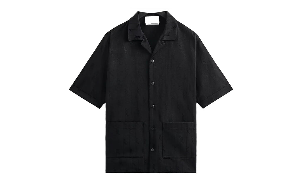 Jacquard Faille Reade Shirt "Black" KITH26