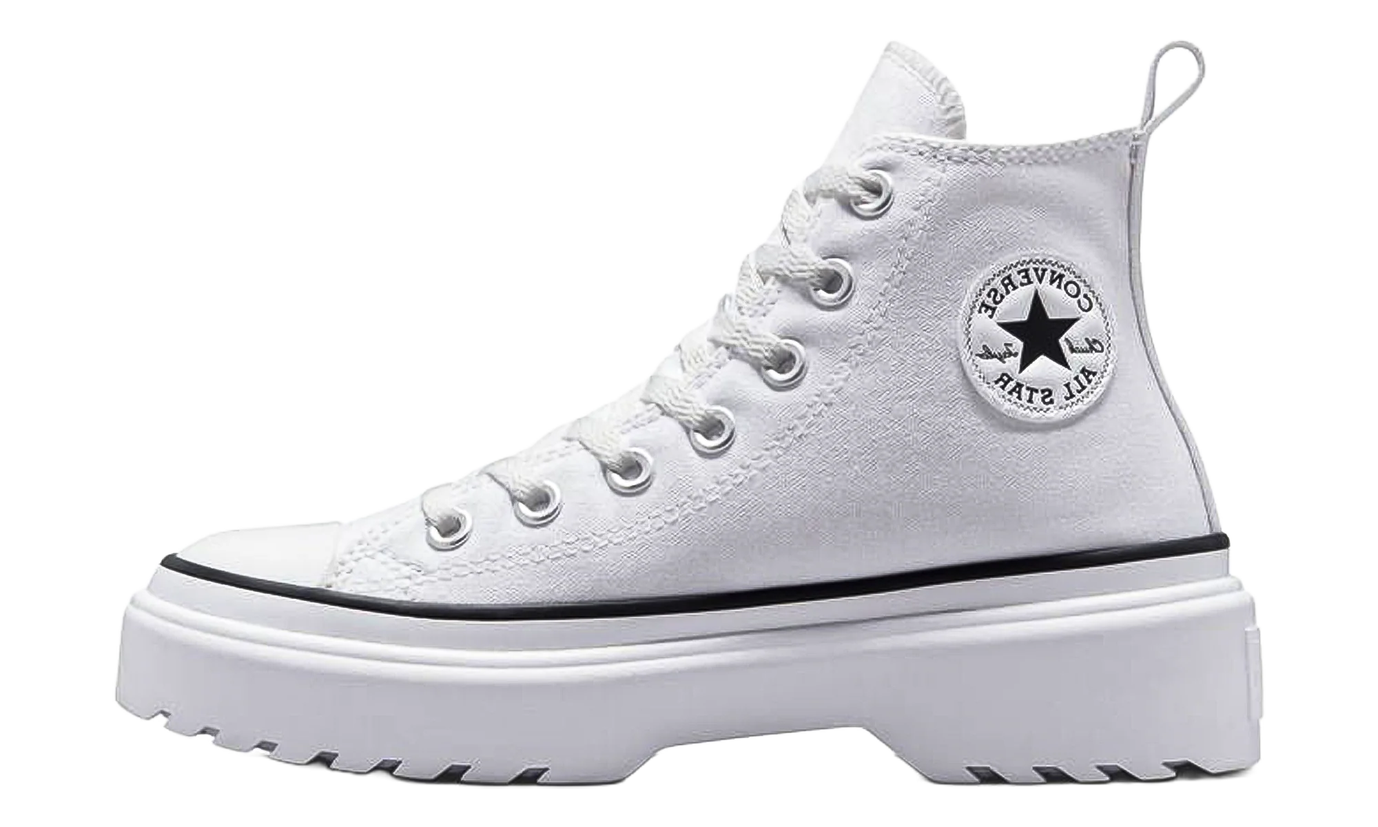 Chuck Taylor All Star Lugged Lift Platform Canvas GS "White / White / Black" A03012C