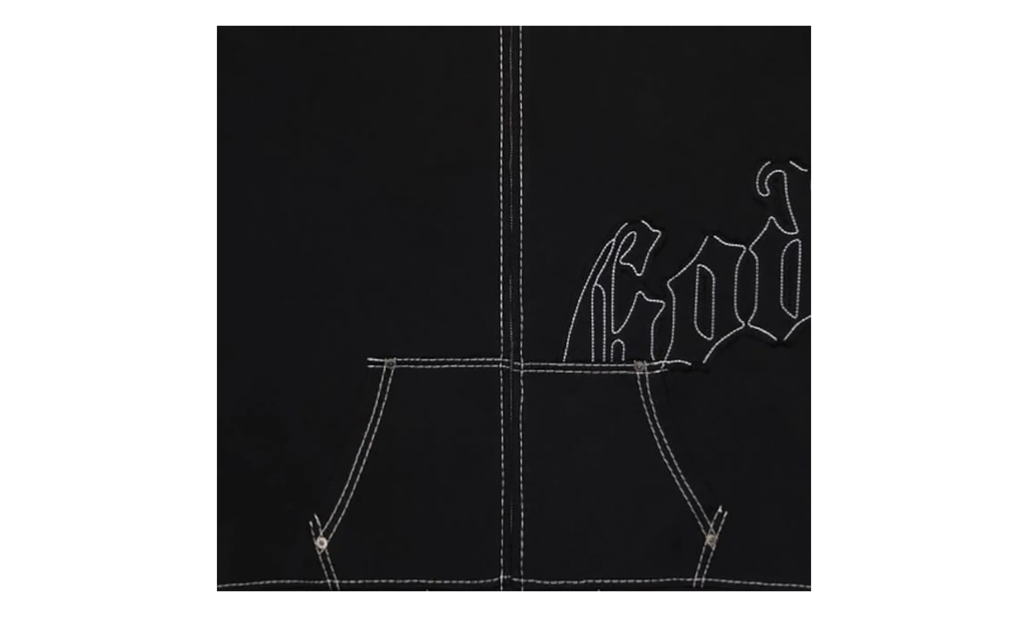OG Logo Hoodie "Stitched Black" GS129
