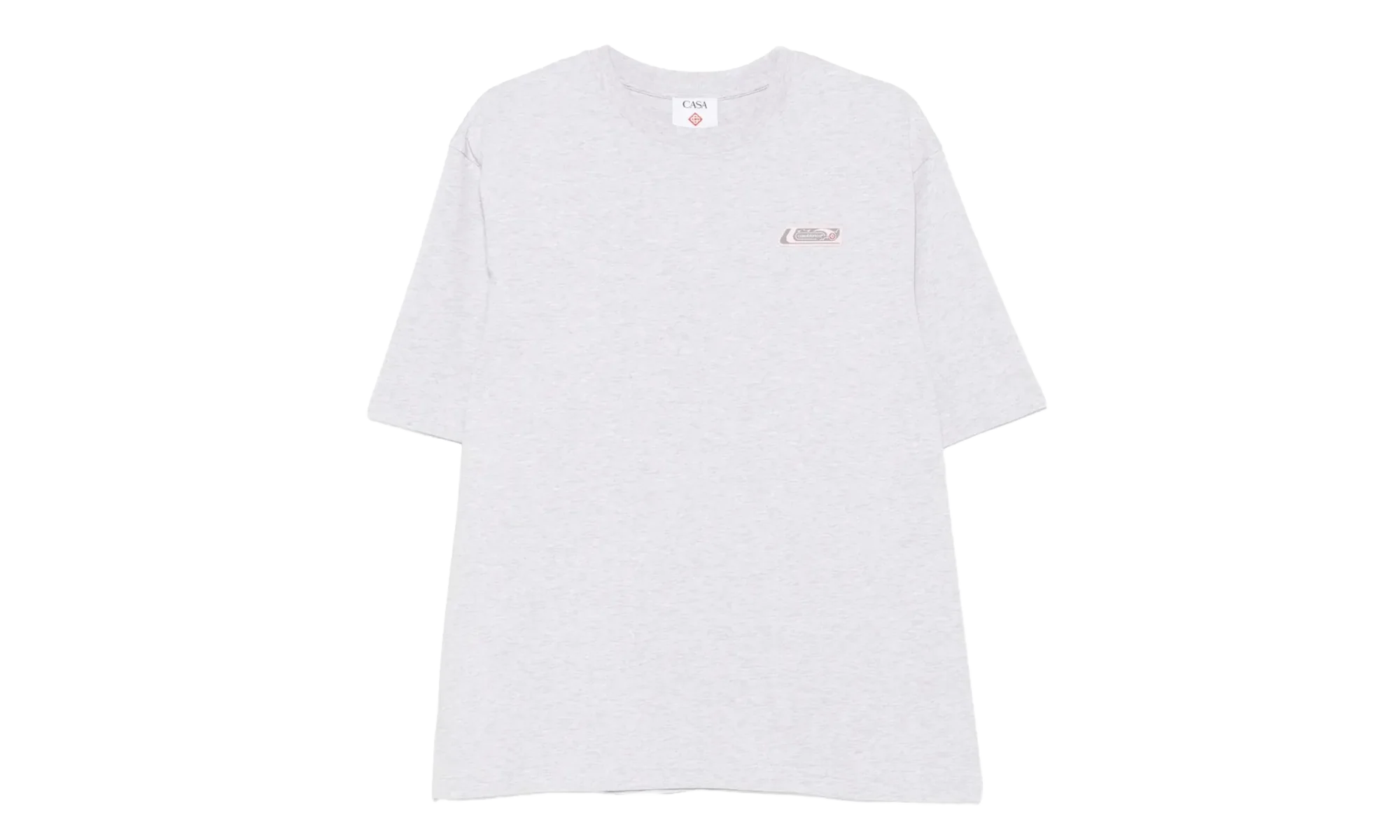 PVC Patch Grey Marle Jersey T-Shirt "Grey" MAW25 JTS 044 02