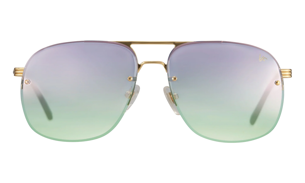 Snatch Bevel Rimless Drill Mount 18KT "Yellow Gold / Pastel Mauve Gradient" DMSN2 0009 48C2