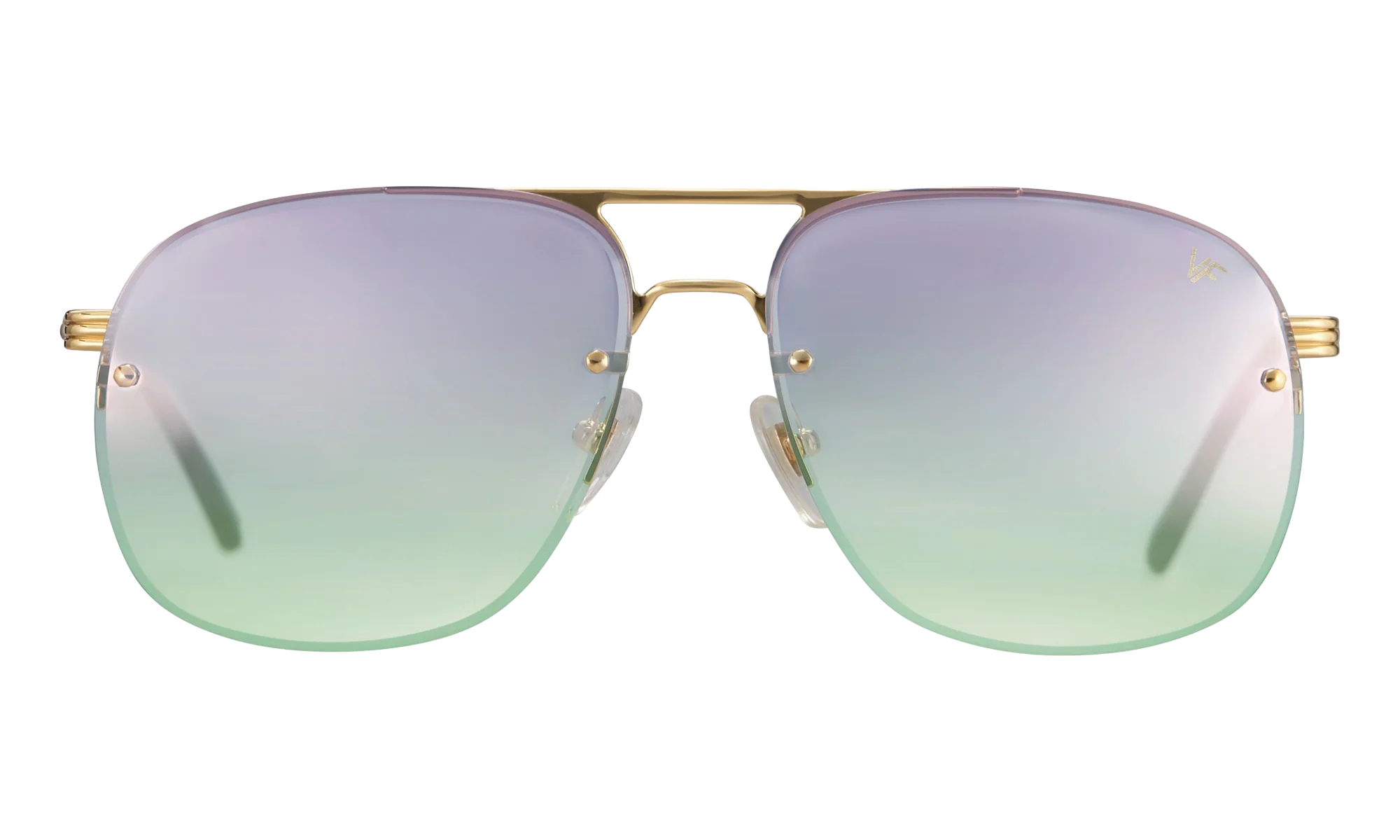 Snatch Bevel Rimless Drill Mount 18KT "Yellow Gold / Pastel Mauve Gradient" DMSN2 0009 48C2