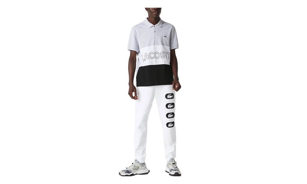 Crocodile Print Fleece Jogging Pants "White / Black" XH7063 51 001