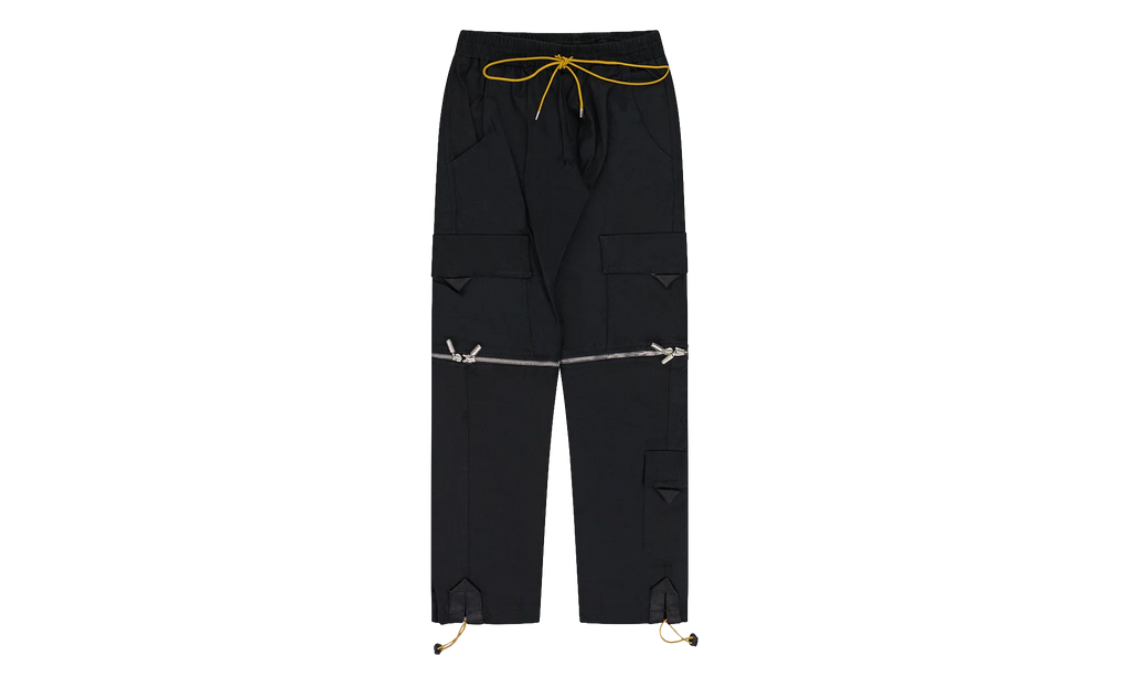 Half Zip Cargo Pants "Black" RHD-MBTM-0237