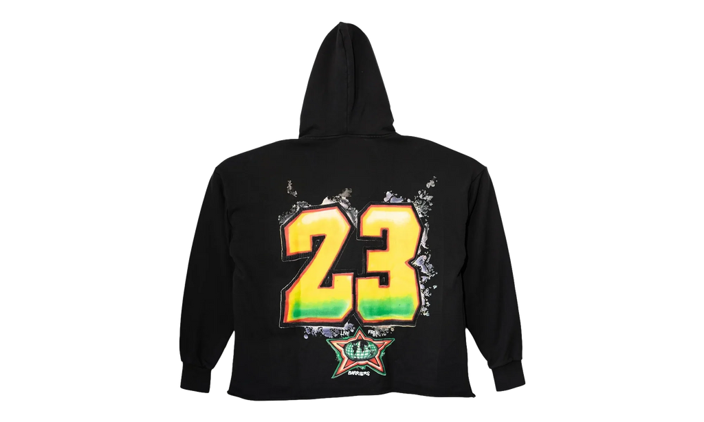King Phade X Jordan Hoodie "Black / Multicolor" BAR10