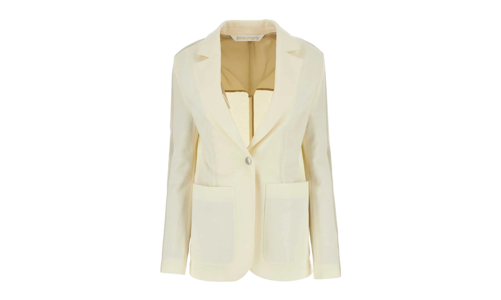 Side Stripe Detailed Blazer Suit Jacket "Cream" PWEN013F23FAB001