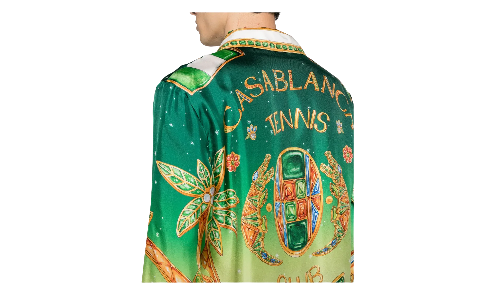 Cuban Collar Long-Sleeve Shirt "Joyaux D'Afrique" MS24 SH 006 01 JOYA
