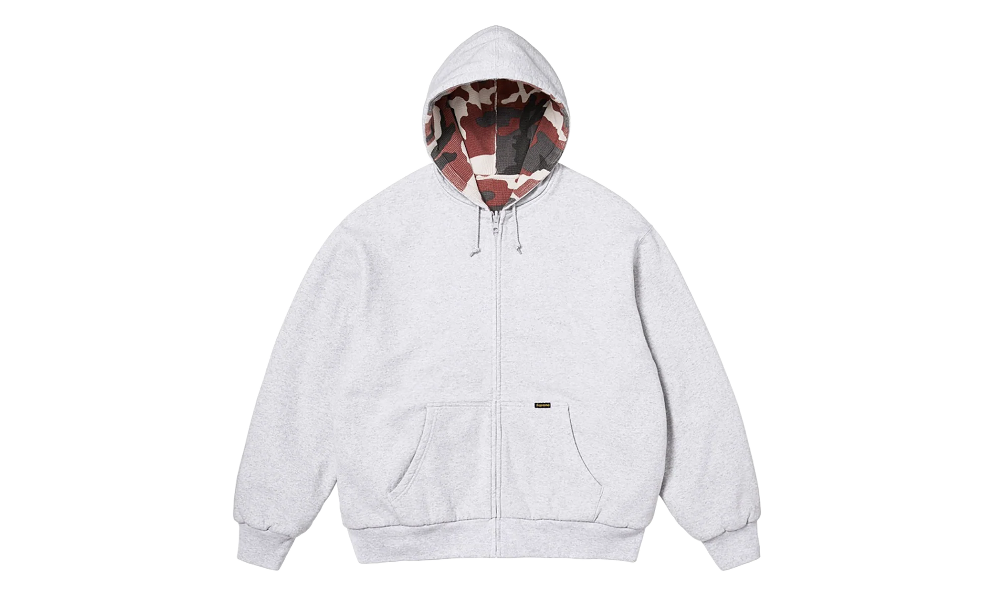 Reversible Work Zip Up Hooded Sweatshirt "FW25 - Heather Grey" SU26974