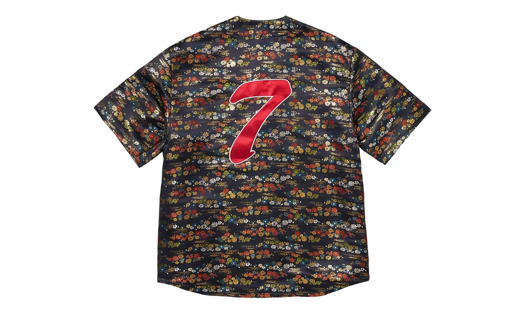 Floral Jacquard Jersey "SS26 - Navy" SU27412