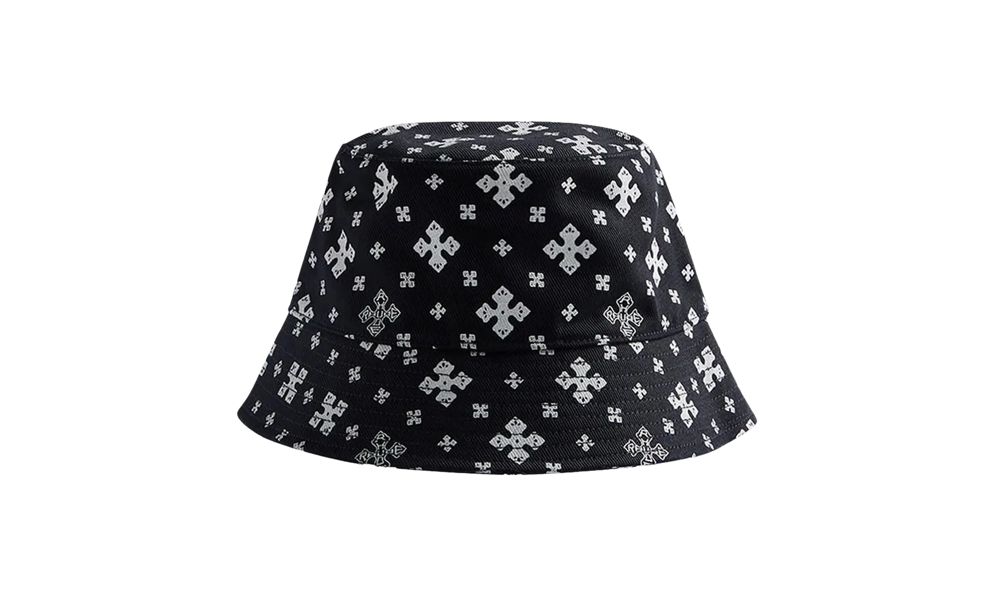 Cross Bandana Bucket Hat "Black/White" PF24HA030120119