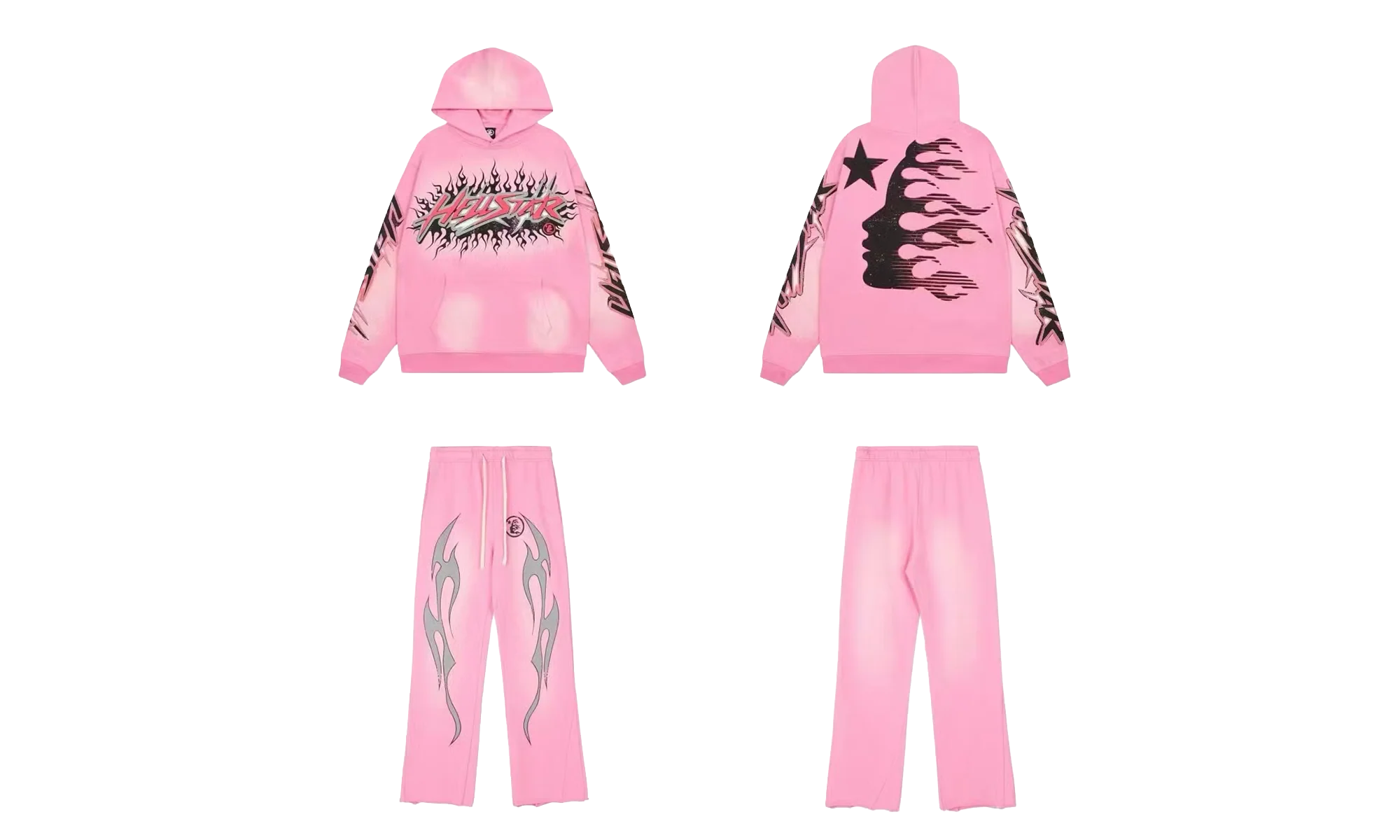 Brainwashed Without Brain Hoodie and Sweatpants (Full Set) "Pink" HSR132