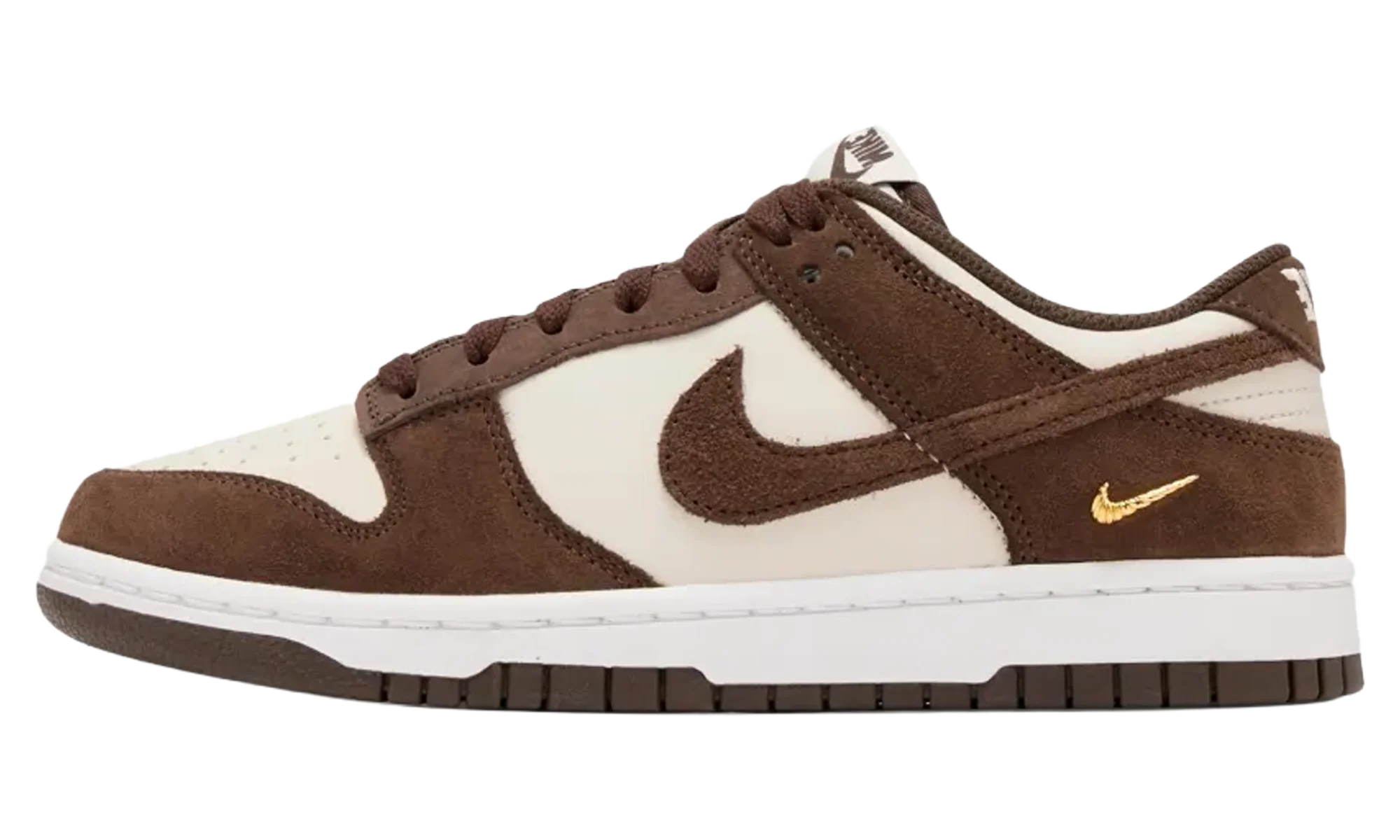Dunk Low Suede WMNS "Light Orewood Brown / Baroque Brown / White" IO4244 102