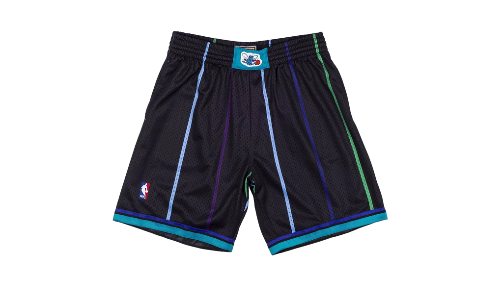 NBA Reload Swingman Shorts "1992 Charlotte Hornets - Black" SMSHCP19278 CHOBLCK92