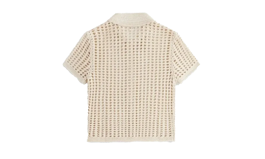 Rhea Knit Polo Top WMNS "Beige" khw030532 105