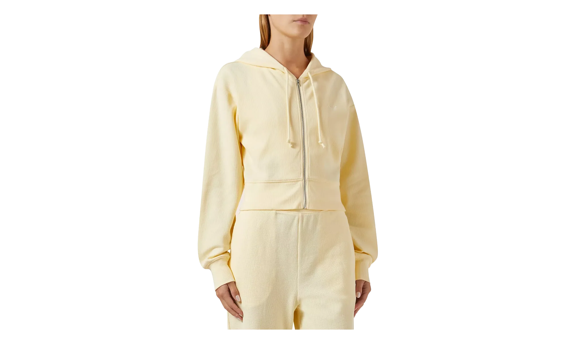 Fallon Waffle Hoodie WMNS "Beige" KITH117