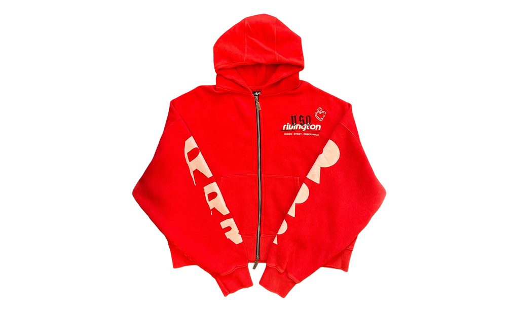 MEMBERSHIP USO ZIP HOODIE "Red" RIV03