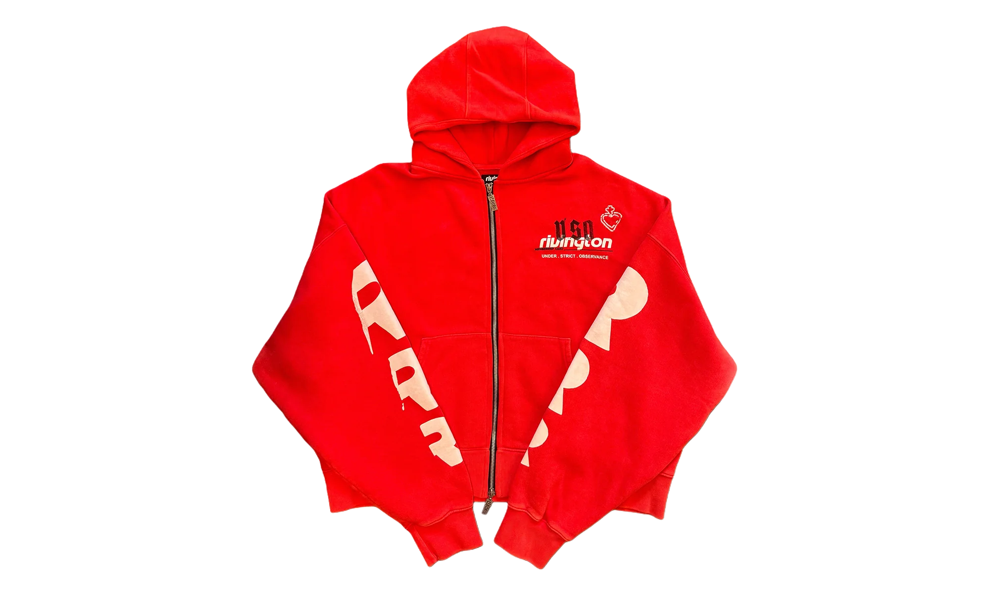MEMBERSHIP USO ZIP HOODIE "Red" RIV03
