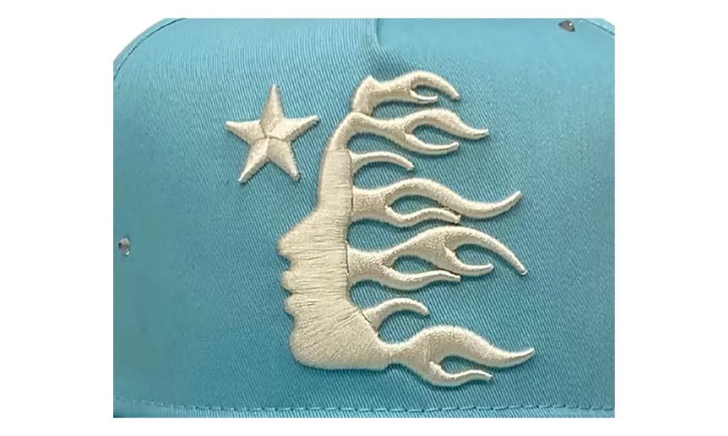 OG Logo Rhinestone Snapback Hat "Baby Blue" HSR103