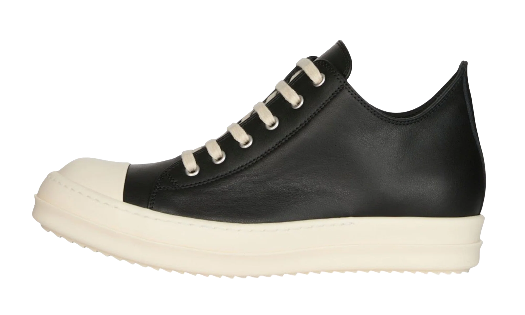 Temple Ramones Sneaker Low Leather "Black Milk" RU01F2891 LCO 911
