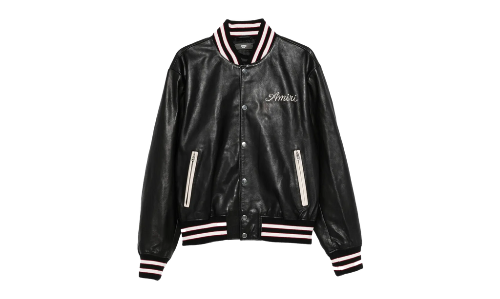Club Amiri Leather Varsity "BLACK" AMLTVY1003