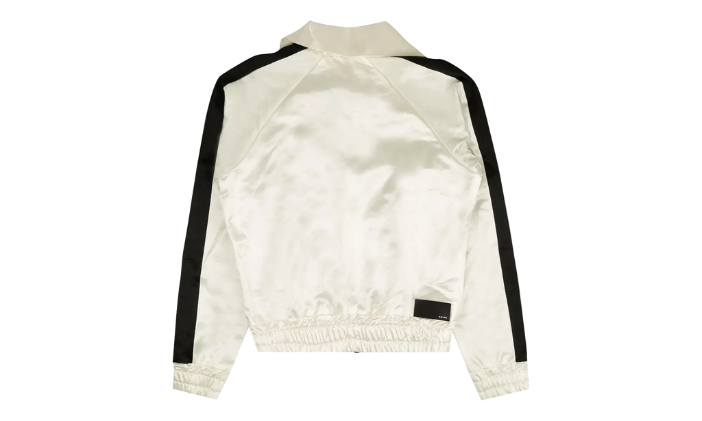 Full Zip Satin Track Jacket "White" MJT001 111 WHIT