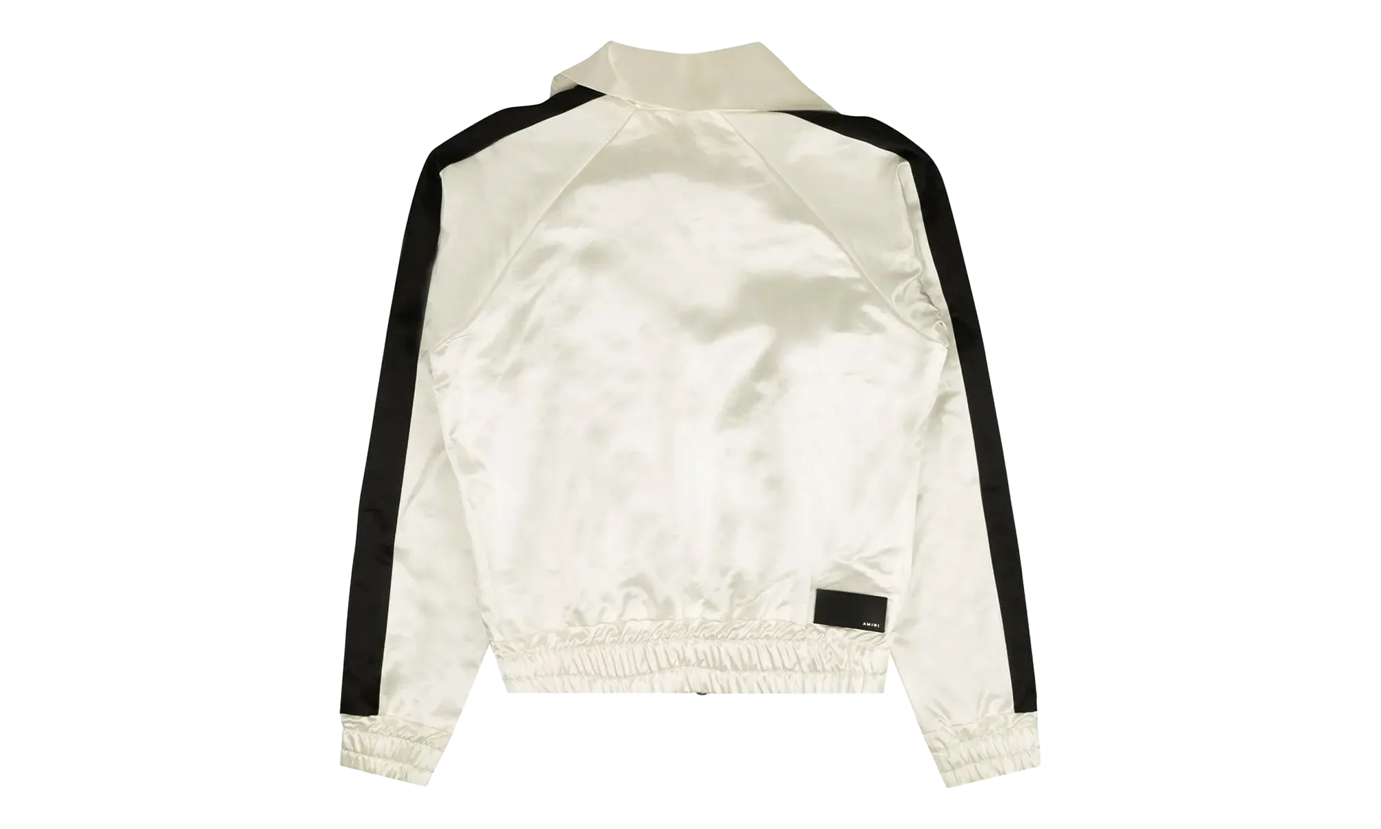 Full Zip Satin Track Jacket "White" MJT001 111 WHIT
