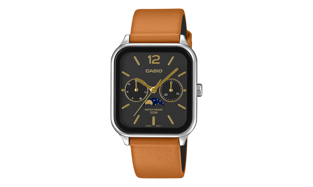Casio Standard "Brown Leather Band" MTPM305LC 1A