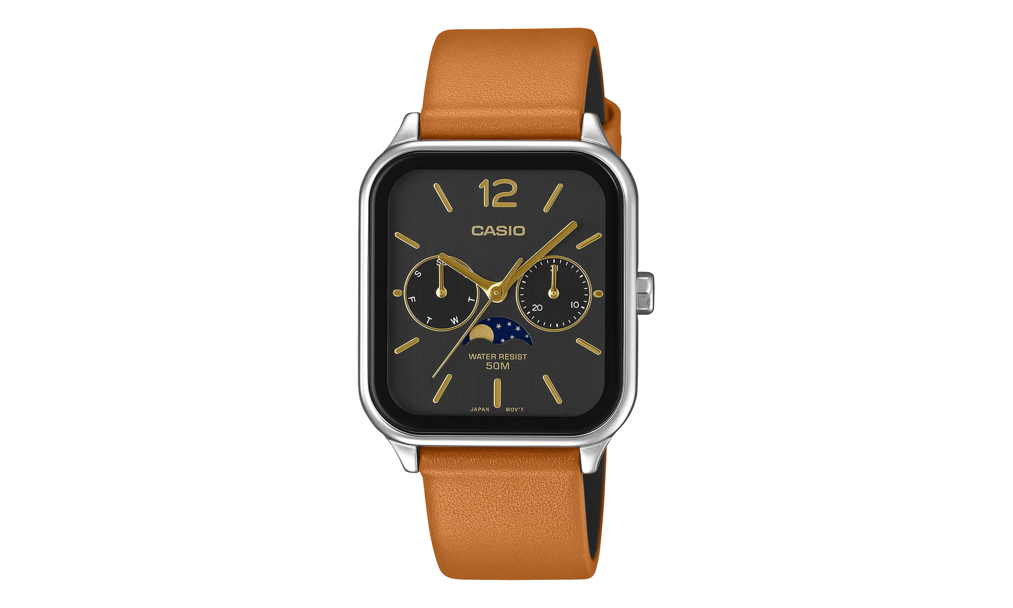 Casio Standard "Brown Leather Band" MTPM305LC 1A