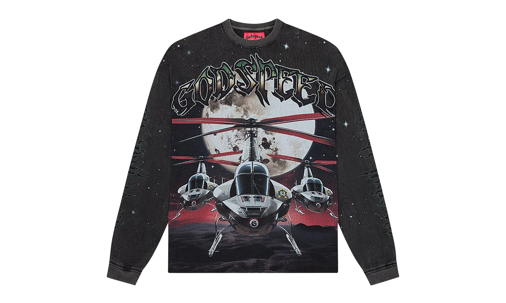 Air-Strike long sleeve t-Shirt "Black Wash" 40V4IZ34