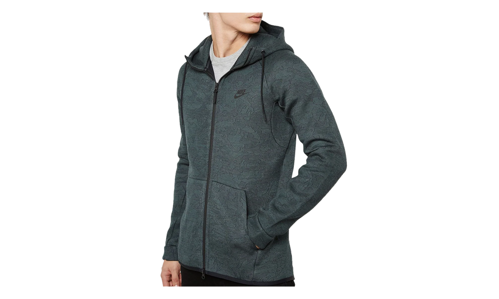 Tech Fleece Full-Zip Jacquard Hoodie "Vintage Green" 863814 382