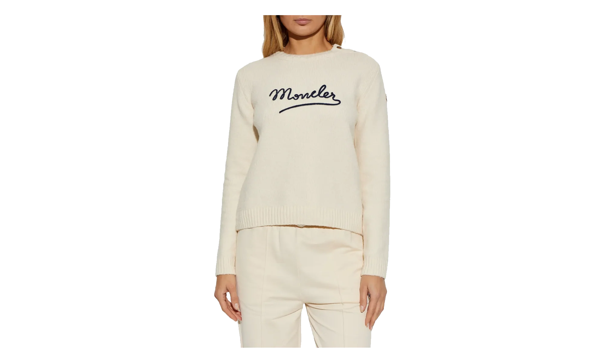 Crew Neck Long Sleeve Top WMNS "Silk White" MON58