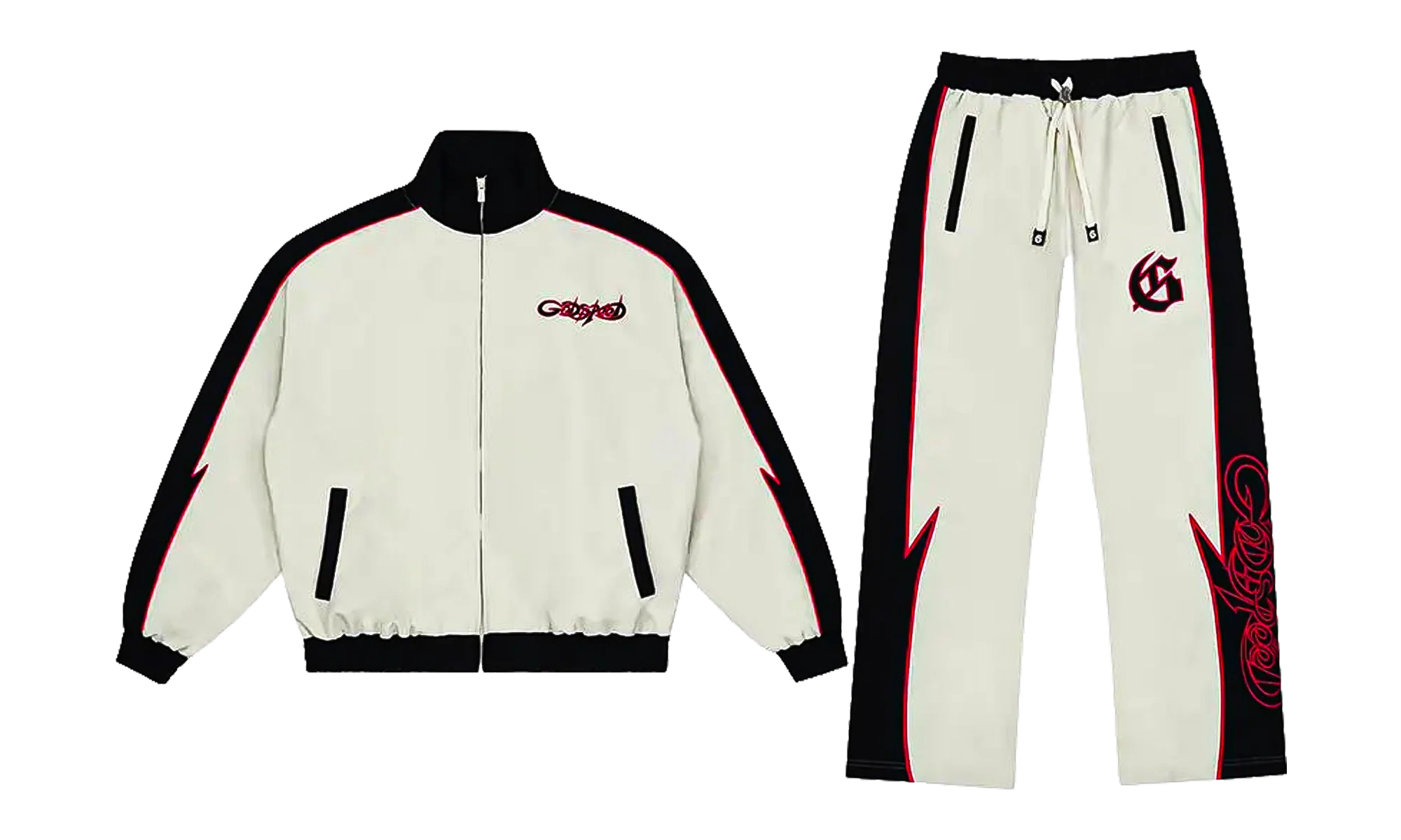 GT Tracksuit "White Red" GS197