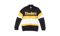 NFL Front Stripe Full Zip Sweater "Pittsburgh Steelers - Black" SWTRAJ18024 PSTBLCK
