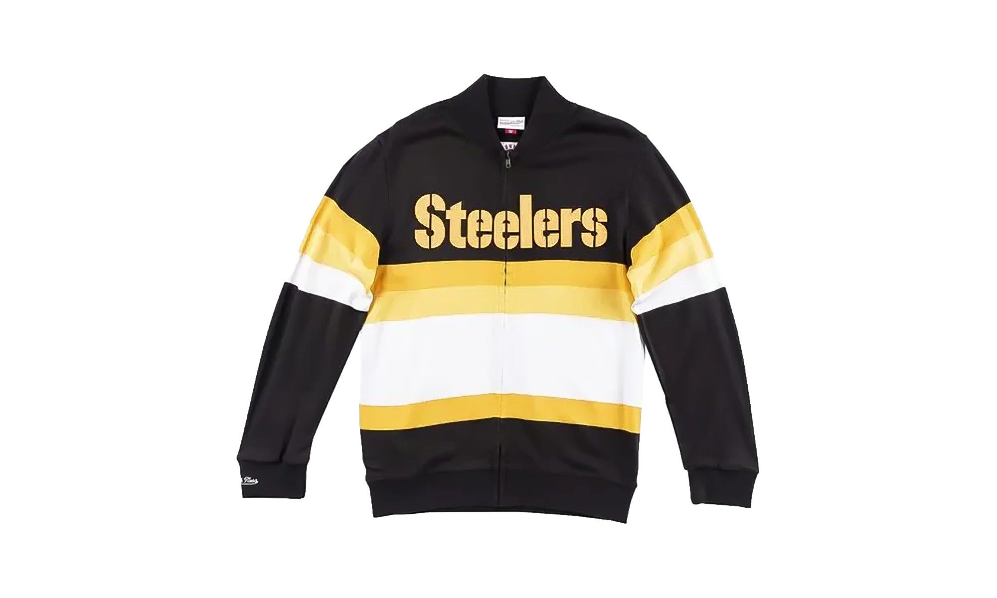 NFL Front Stripe Full Zip Sweater "Pittsburgh Steelers - Black" SWTRAJ18024 PSTBLCK