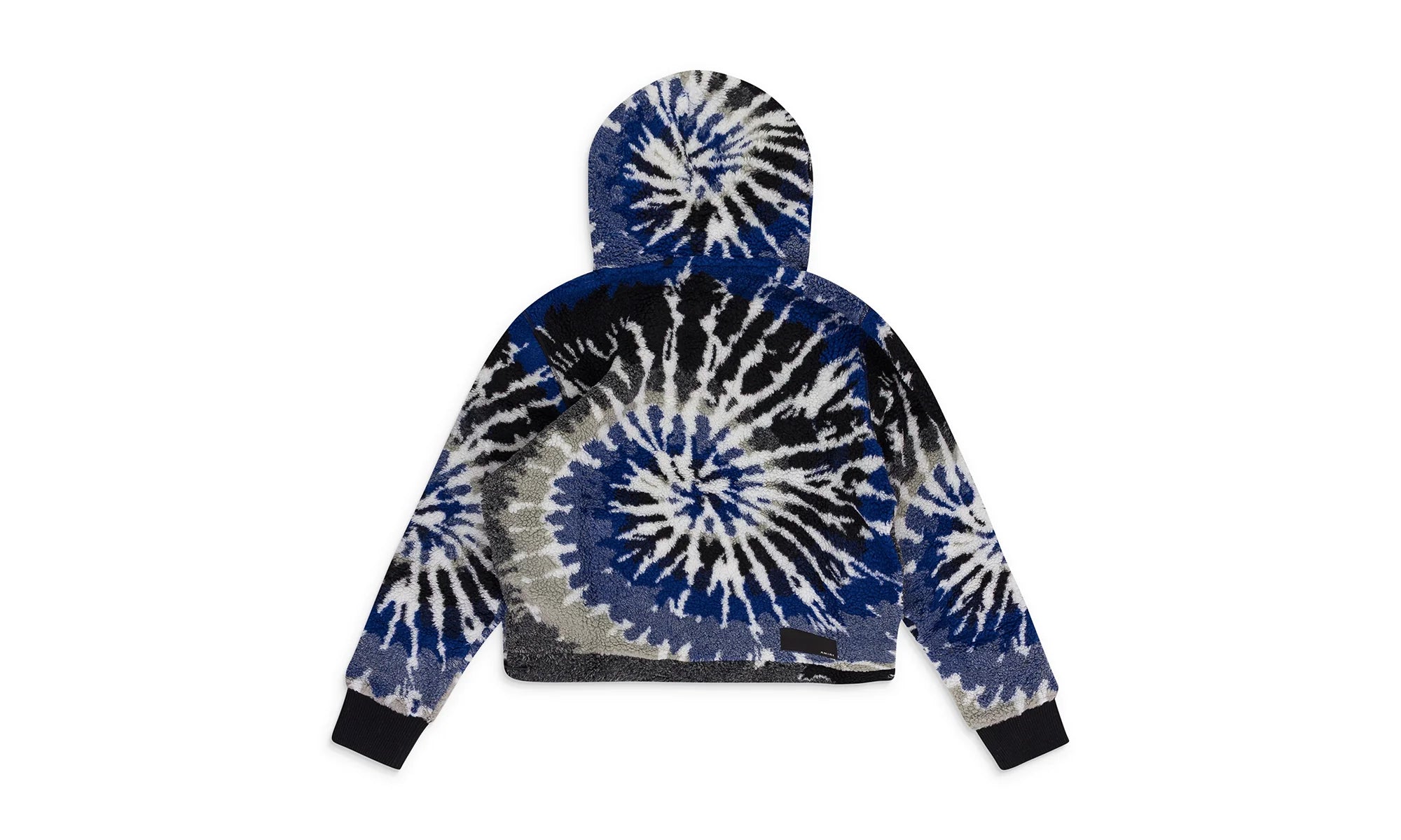 Tie Dye Polar Fleece Hoodie "Blue / Black" PS22MKF015 BLUE BLACK