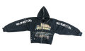 Radical Paper Rose Zip Hoodie "Mechanic Black" RDCL HD08 MECH