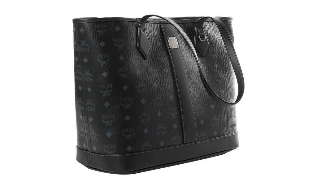 Medium Liz Shopper in Visetos "Black" MWPGSLR02BK001