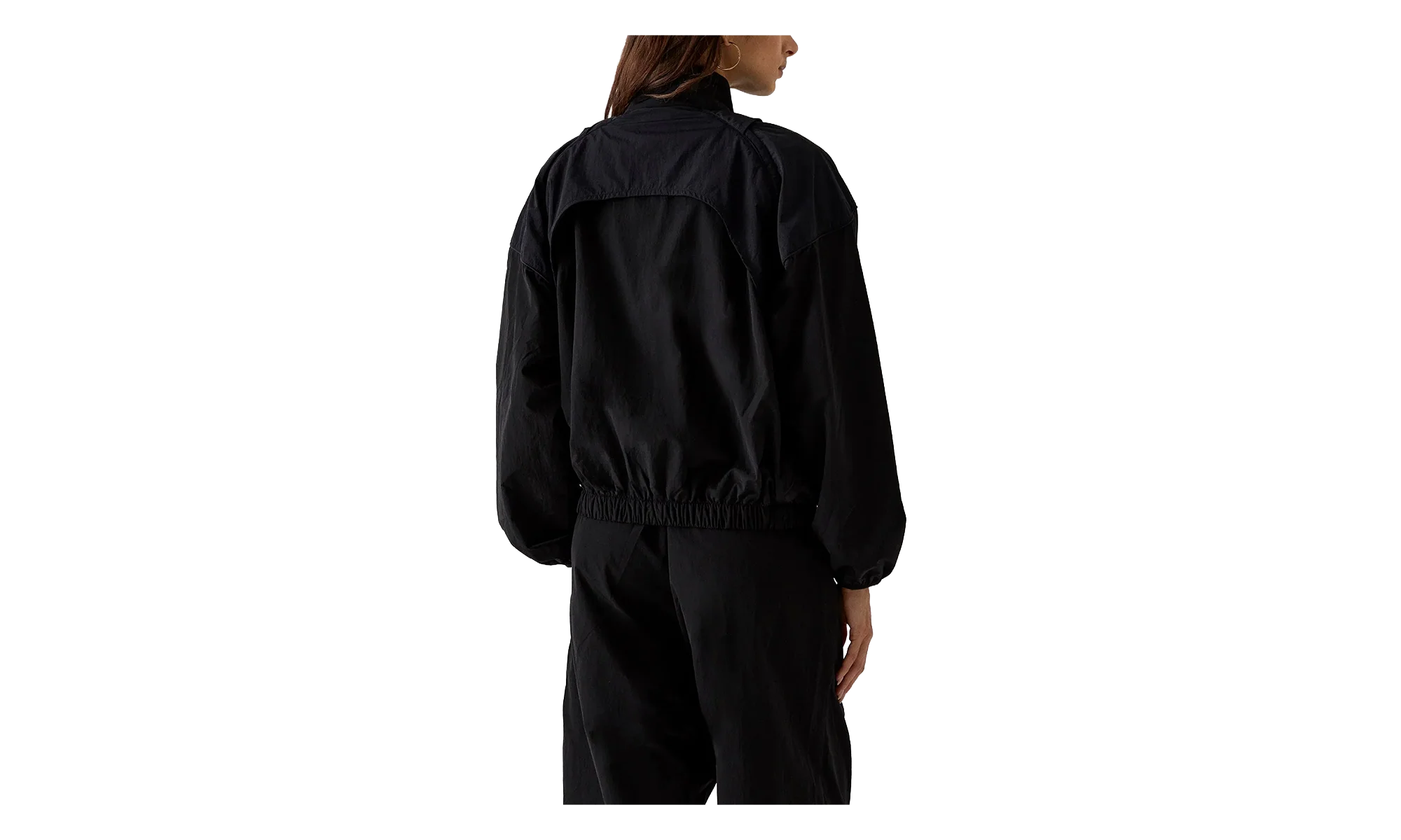 Alva Convertible Nylon Track Jacket "Black" khw010119 026