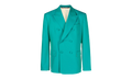 Sonny Double Breasted Blazer "Turquoise" PMEN026S23FAB001 TUR