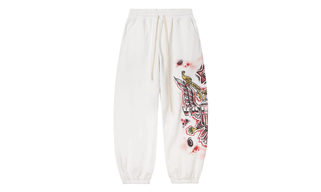 FLAG SWEATPANTS "White" VAL125