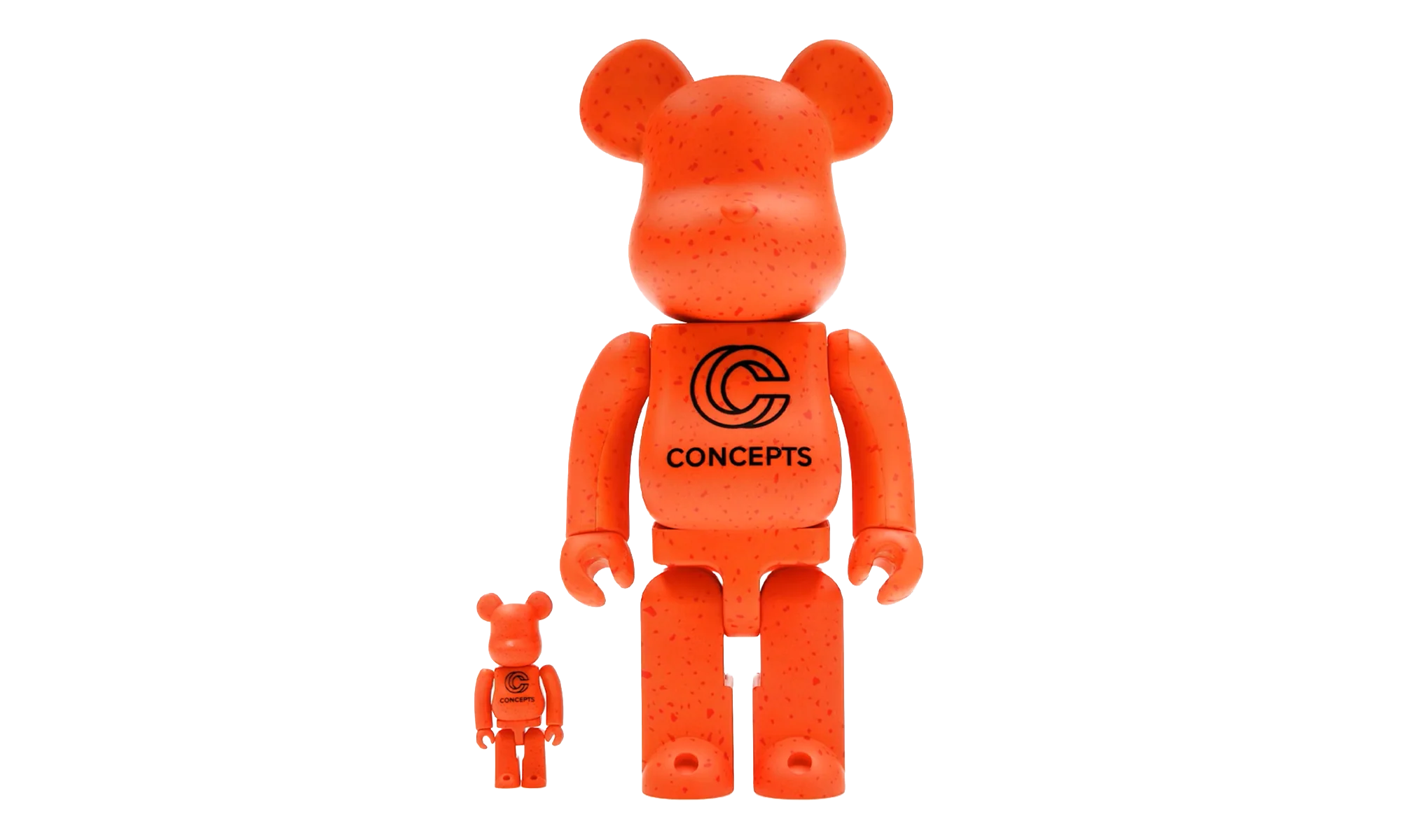 Bearbrick x Concepts Orange Lobster "100% & 400% Set" MEDI3063